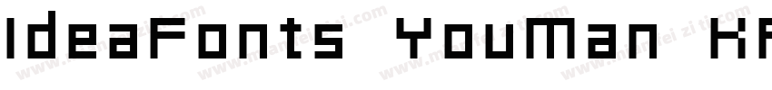 IdeaFonts YouMan KR字体转换